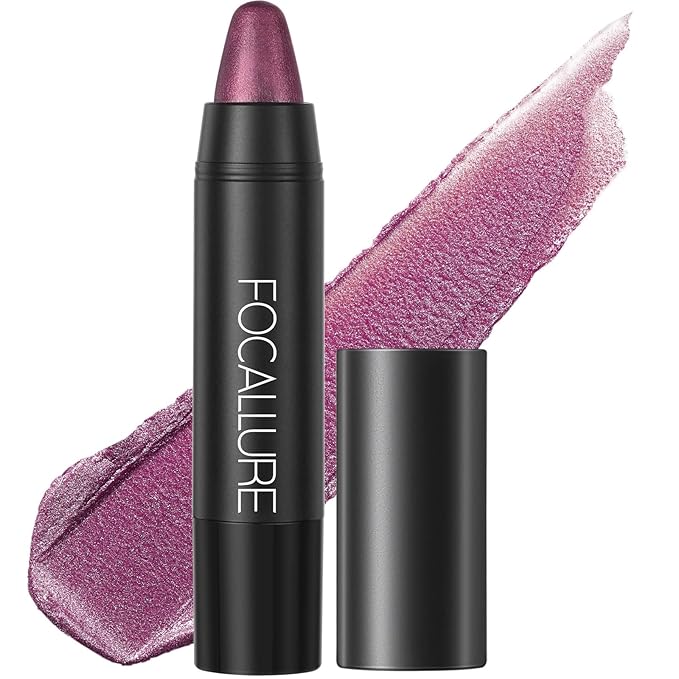 FOCALLURE Ultra Chic Lipstick,Moisturizing Lip Crayon,Lightweight Color without Drying or Fading,Long Lasting Lips Makeup,#23 Pansy Purple