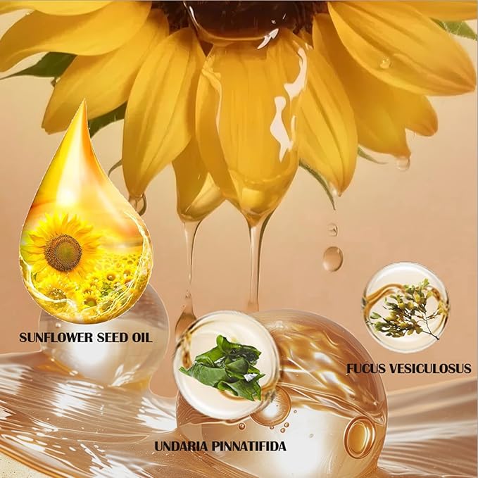 Tiptupu Sunflower Seed Oil Vitamin C Serum for Face with Hyaluronic Acid,Vitamin E-Antioxidant for face,Neck Firming Serum - Hydrates | Soothes & Plump Skin,Improve Appearance of Fine Lines & Radiance