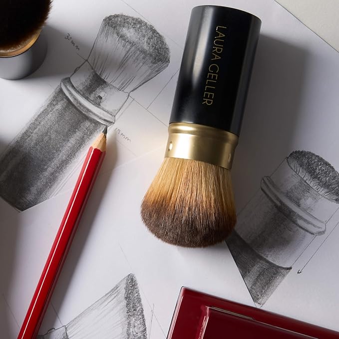 LAURA GELLER NEW YORK Cosmetic Professional Makeup Brushes - Cruelty-Free - 01 Retractable Airbrush Kabuki Brush
