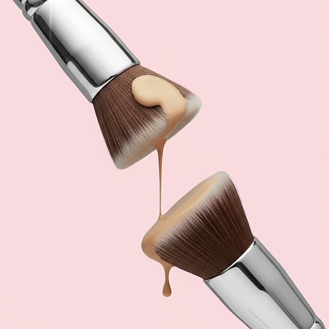 Lamora Flat Top Kabuki Foundation Brush - Liquid Cream Powder Face Brush