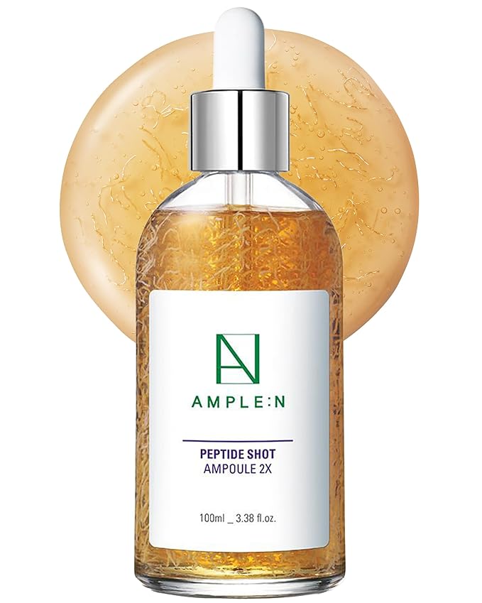AMPLE:N Korean Copper Peptide Serum, Peptide Shot 2X Ampoule, 3.38 fl oz