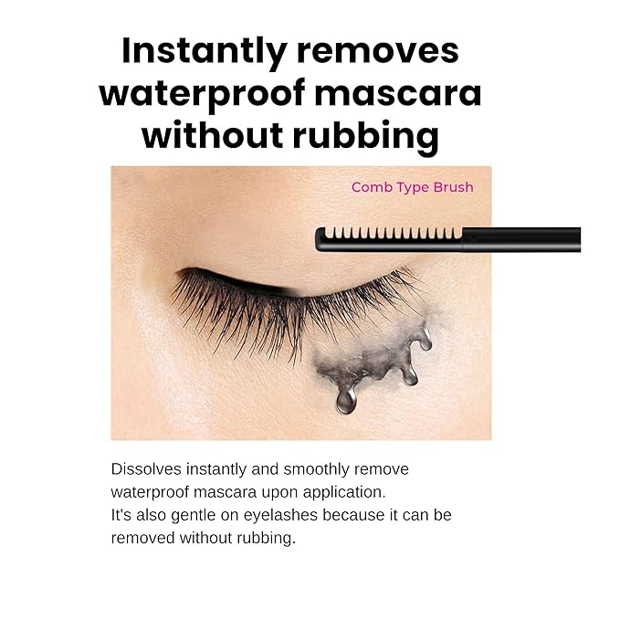 Heroine Make by KissMe Mascara Remover | Waterproof Makeup Remover Wand | Gentle Eye Makeup Solution for Sensitive Eyes | Travel Size for Waterproof Makeup | Made in Japan | 2 Pack