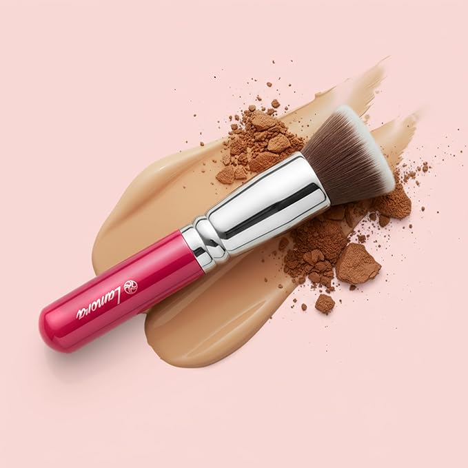Lamora Flat Top Kabuki Foundation Brush - Liquid Cream Powder Face Brush