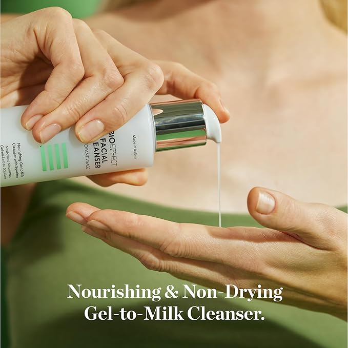 BIOEFFECT Facial Cleanser | Face Wash for Dry Skin, Squalane, 4.06 Fl Oz