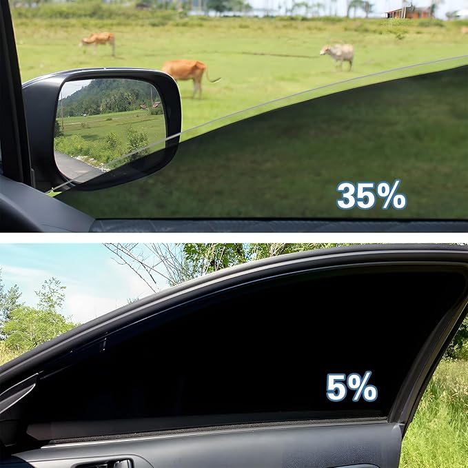 Window Tint Film for Cars, 50% VLT 20in x 10Ft Ceramic Window Tints, Blocks 99% UV & IR Rays, Heat Resistant Anti Glare Films for Windshield, Scratch Resistant Sun Shade Auto Tint Roll
