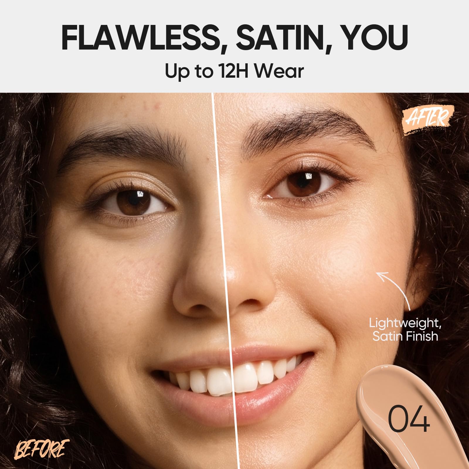 SKINTIFIC Full Coverage Cushion Foundation #04 Beige