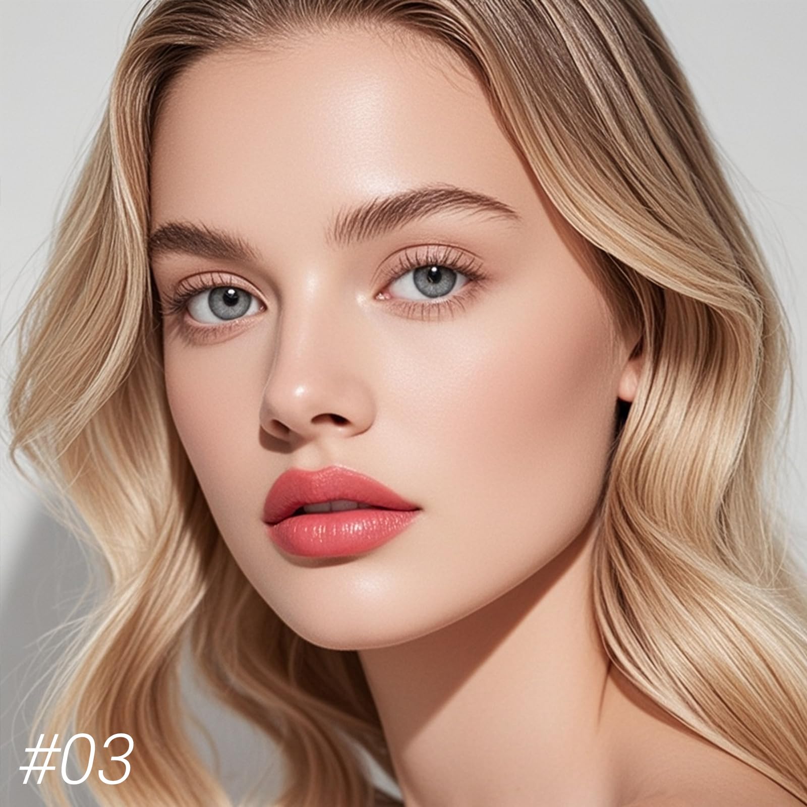Erinde Matte Lipstick Lip Liner Crayon for Women, 24 Hour Lipstick Lip Liner Pencil, Neutral Lip Stick Lipliner Waterproof Long Lasting Smudge Proof, Vegan & Cruelty-Free, 03 Nude Pink