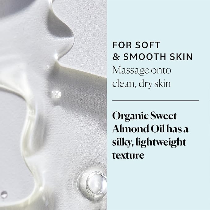 Sky Organics Organic Sweet Almond Oil 16 fl oz, 100% Pure & Lightweight
