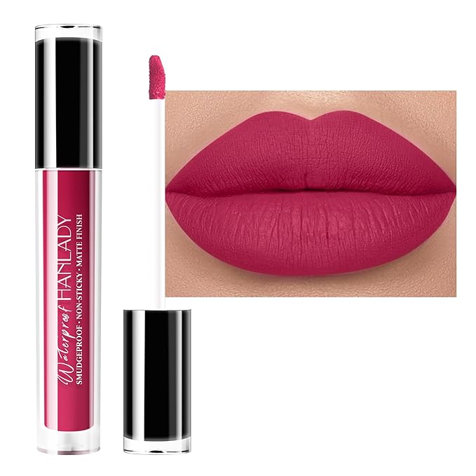 HANLADY Burgundy Red Lipstick Long Lasting Lipsticks for Women