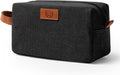 Travel Essentials Canvas Toiletry Makeup Bag Dopp Kit Dark Grey(Initial Q)