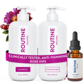 Routine Wellness Shampoo & Conditioner Rose Hips Set + Hair Serum