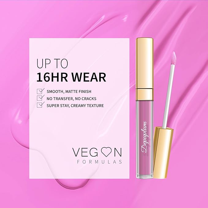 Depuplum Pink Lipstick Matte for Women Clor Stay Long Lasting Lipsticks