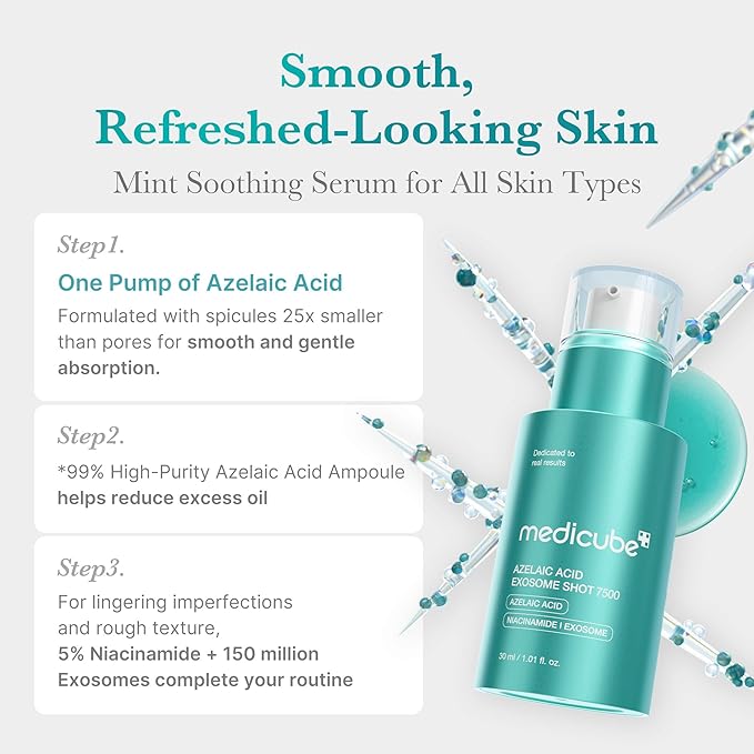 medicube Exosome Shot Azelaic Acid 7,500 PPM Spicule Facial Serum