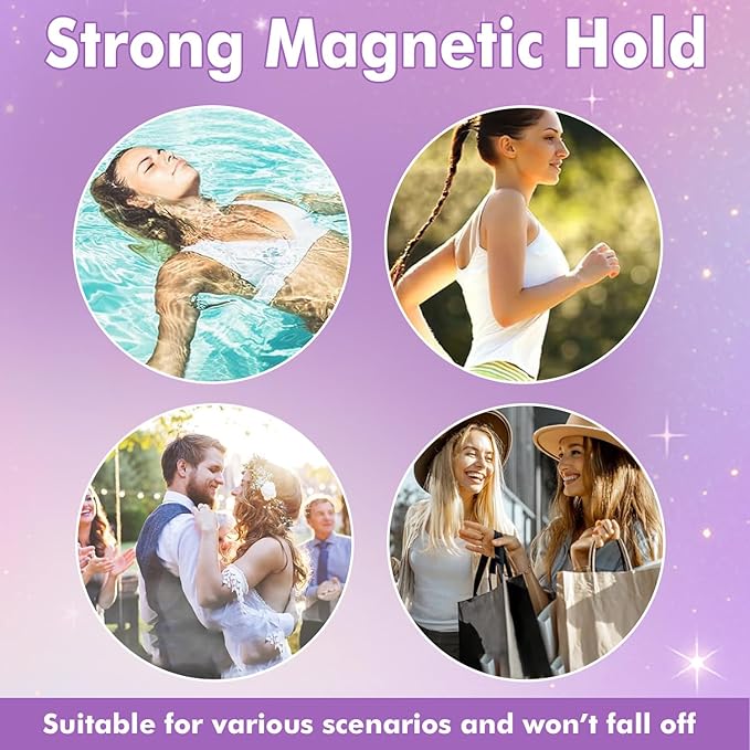 Hunnyfit Magnetic Lashes, Magnetic Eyelashes with Applicator, Magnetic Eyelashes Natural Look,Reusable Magnet Lashes No Glue Needed Soft Lashes Kit(Fuller)