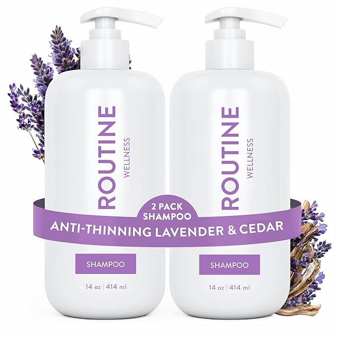 Routine Wellness Anti-Thinning Shampoo - Lavender & Cedar (Pack of 2)