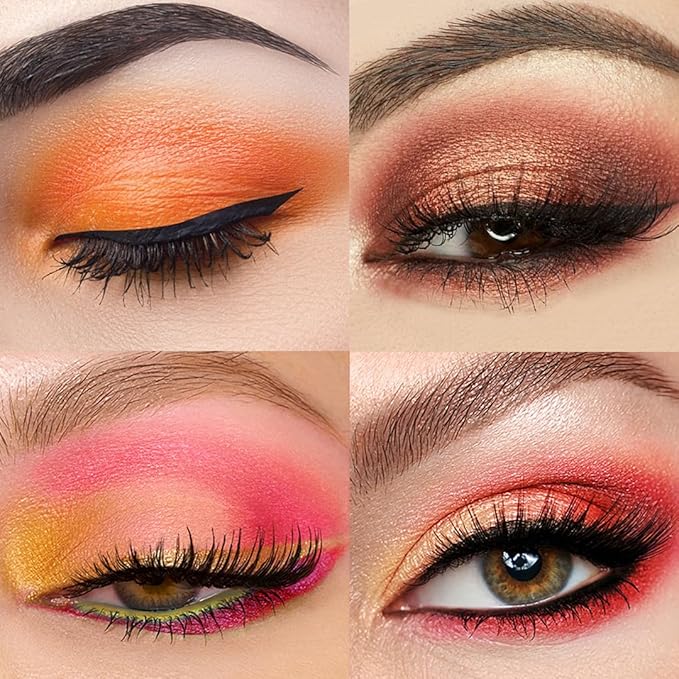 Tintark Peach Please Eyeshadow Palette, 18 Colors Matte Shimmer Metallic Pink Nude Shades, Highly Pigmented Blendable Long Lasting Powder Makeup Kit
