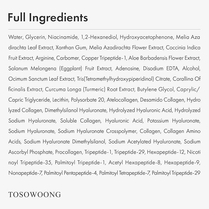 TOSOWOONG Copper Peptide Face Serum, Anti-Aging for Fine Lines, Hydrating