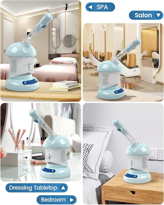 Kingsteam Facial Steamer -Nano Ionic Face Steamer for Deep Cleaning