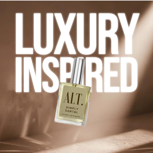 ALT. FRAGRANCES Simply Santal - Inspired by Sant. 33 Perfume, Unisex Perfume, Extrait de Parfum, Long Lasting Fragrance, Sandalwood Leather Scent, 60ml