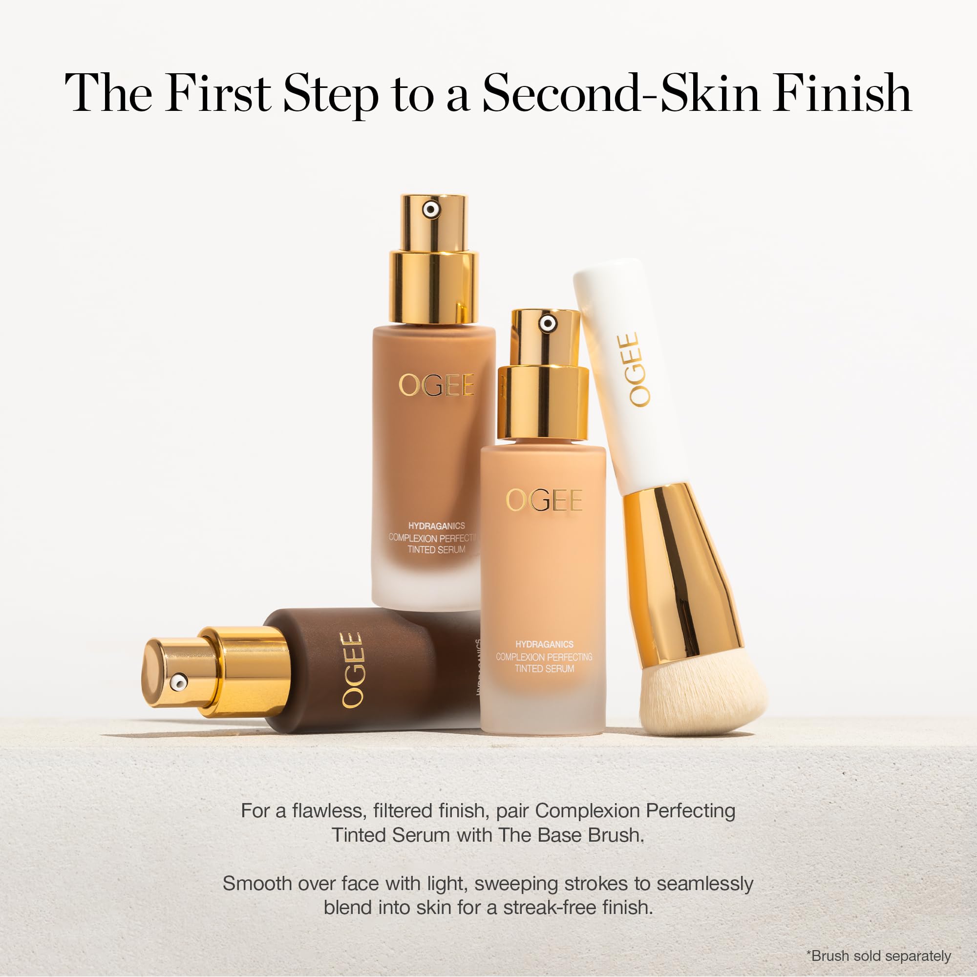 Ogee Complexion Perfecting Liquid Foundation - Oak 5.25N, Tinted