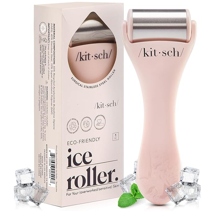 Kitsch Ice Roller for Face – Cooling Face Rollers for Women & Men - Pink