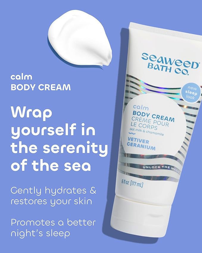 Seaweed Bath Co. Calm Body Cream, Vetiver Geranium (6 oz)