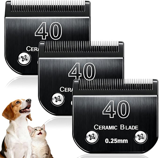 3Pcs Dog Grooming Clipper Blades Replacement for Andis Dog Clipper