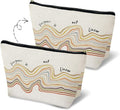 MKGRXZCW Progress is Not Linear Mental Health Makeup Bag for Purse, Inspirational Motivational Cosmetic Bag Travel Toiletry Bag for Therapist Counselor, Therapy Gifts Zipper Makeup Pouch