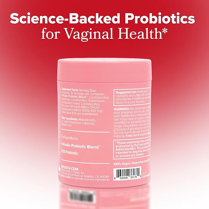 URO Vaginal Probiotics for Odor, Flora & pH Balance – 60-Day Supply