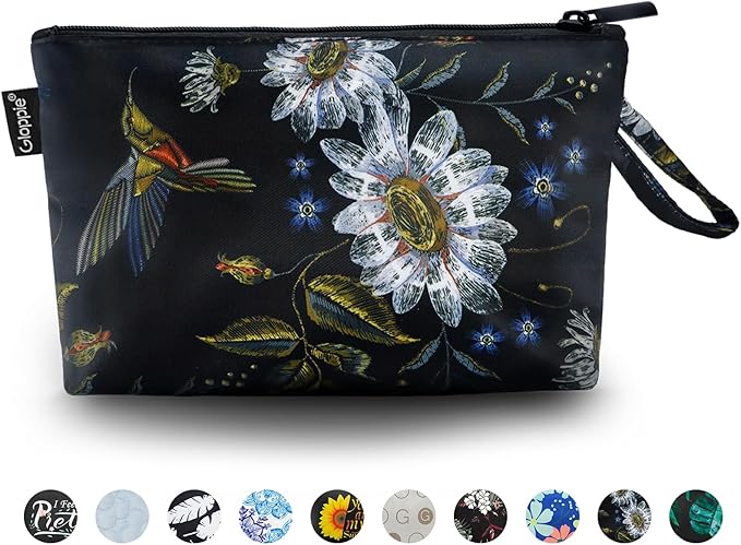 Gloppie Makeup Bag Small Cosmetic Bag for Purse Zipper Make Up Pouch