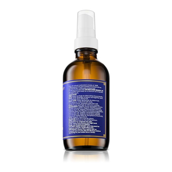 Organic Body & Face Oil for Dry Skin, Hydrating After Shower Moisturizer