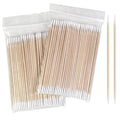 Egaageoi 200 Count 4 Inch Double-Sided Pointed Cotton Swabs for Nail