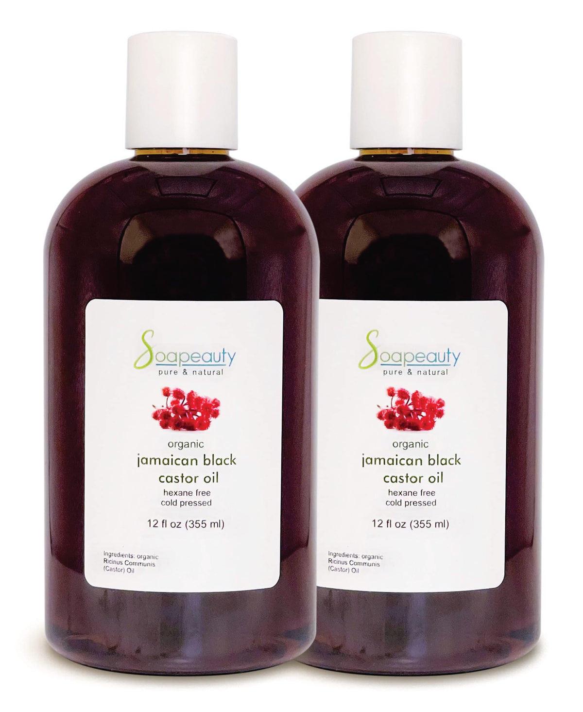 Soapeauty Jamaican Black Castor Oil 100% Pure Natural for Skin Hair 8 oz