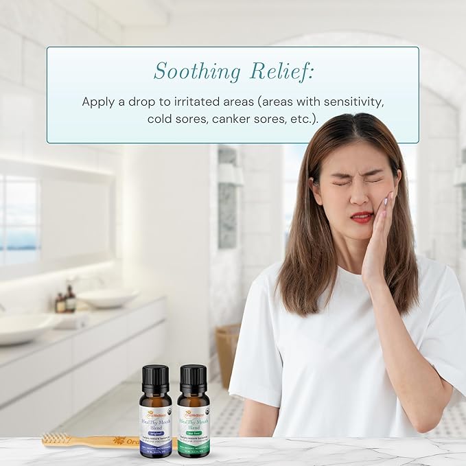 OraWellness Healthy Mouth Blend Organic Tooth Oil, Fluoride Free Rinse