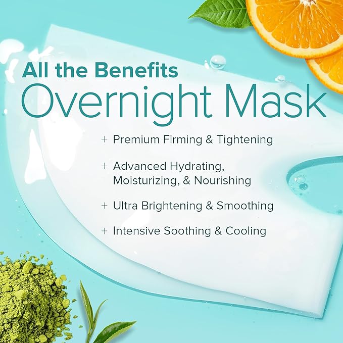 Ebanel Bio Collagen Face Mask, 4-Pack Hydrating Overnight Korean Sheet Mask