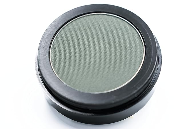 Pure Ziva Khaki Grey Dark Green Sage Thyme Forest Fern Matte Opaque Pressed Powder Single Vegan Eyeshadow; Talc, Paraben & Cruelty Free