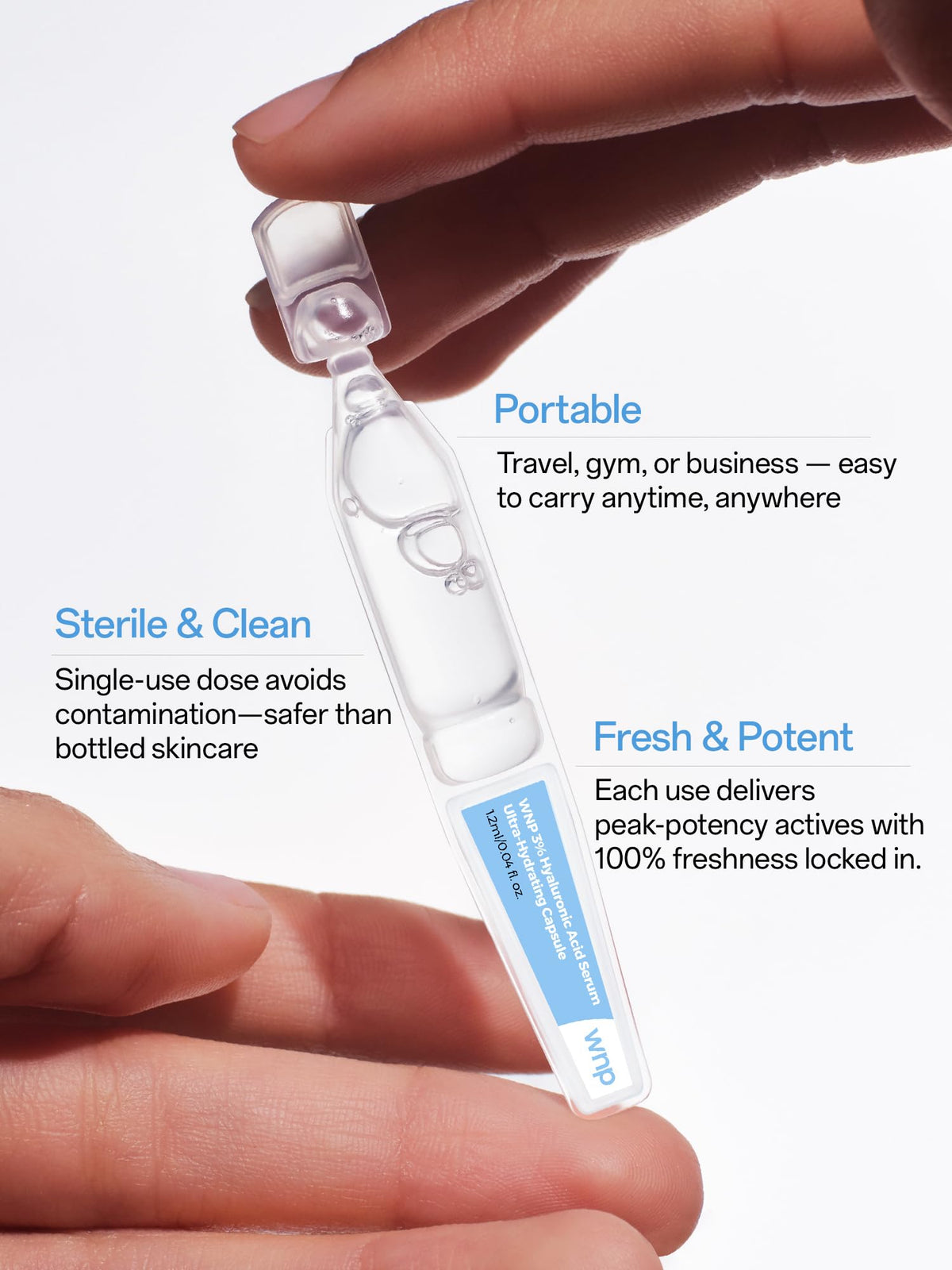 WNP Hydrating Repair Serum Set: 3% Hyaluronic Acid & Collagen, 60 Ct