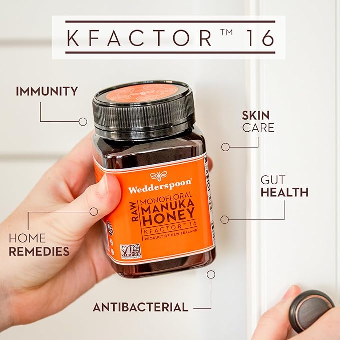 Wedderspoon Raw Manuka Honey 150+ MGO, 35.2 Oz, Unpasteurized New Zealand Honey, Non-GMO, BPA-Free Jar, Superfood & Natural Wellness Support