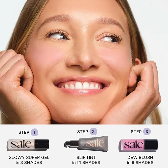Saie Mini Glowy Super Gel Illuminating Face Makeup Primer, Starglow (.5 oz)