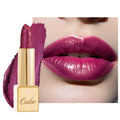 Oulac Burgundy Lipstick for Women with Metallic 3D Shine Lightweight Hydrating Formula, High Impact Lip Color, Full Coverage Lip Makeup, Vegan & Gluten Free, Love Particle(03)