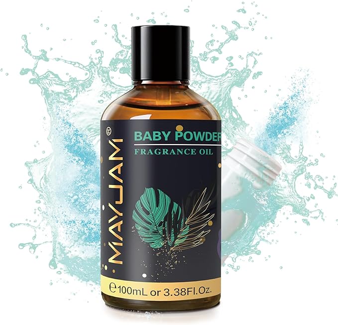 MAYJAM Baby Powder Fragrance Oil Essential Oils for Diffusers, 3.38FL.OZ