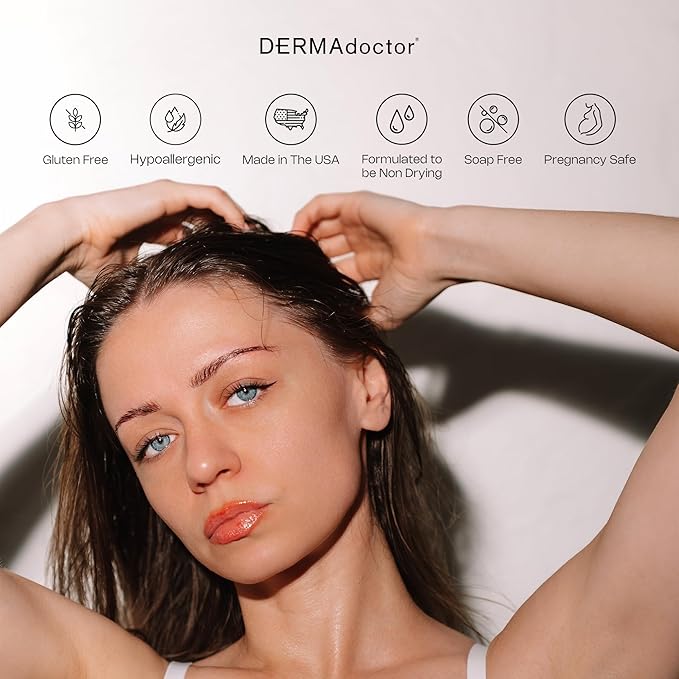 DERMAdoctor Glycolic Acid Face Wash for Fine Lines & Wrinkles, 7.1 oz