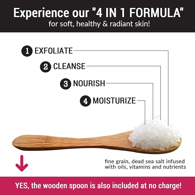 pureSCRUBS Unscented Exfoliating Body Scrub For Sensitive Skin, Large 16oz