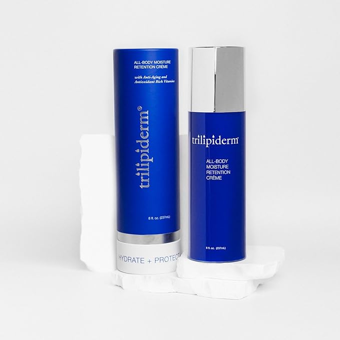 Trilipiderm All-Body Moisture Retention Creme, Moisturizer, 8 oz 2-Pack