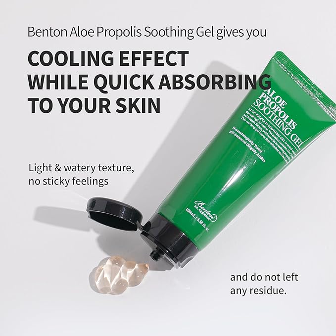 BENTON Aloe Propolis Soothing Gel | 3.38 fl. oz. - Aloe Vera Gel for Face