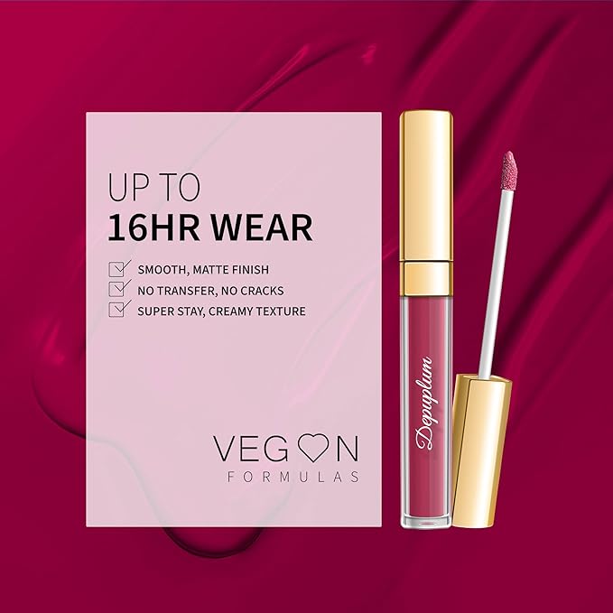 Depuplum Magenta Lipstick Matte for Women Color Stay Long Lasting Lipsticks