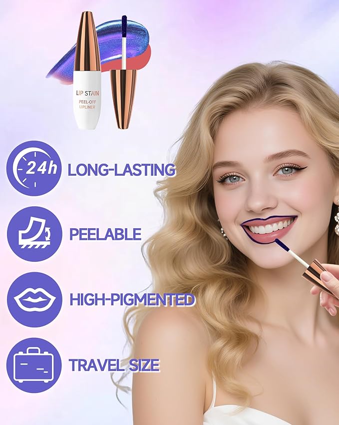 Lip Stain Peel Off, Tattoo Lip Gloss Color Peel Off Lips Tint Stain