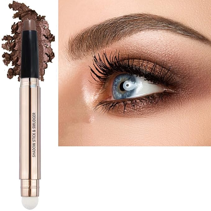 MAY FOLTREN Waterproof Hypoallergenic Eyeshadow Pencil in Bright Brown #17