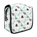 senya Hanging Travel Toiletry Bag Kit Makeup Case Cosmetics Organizer for Men Women (Dinosaur Grey)
