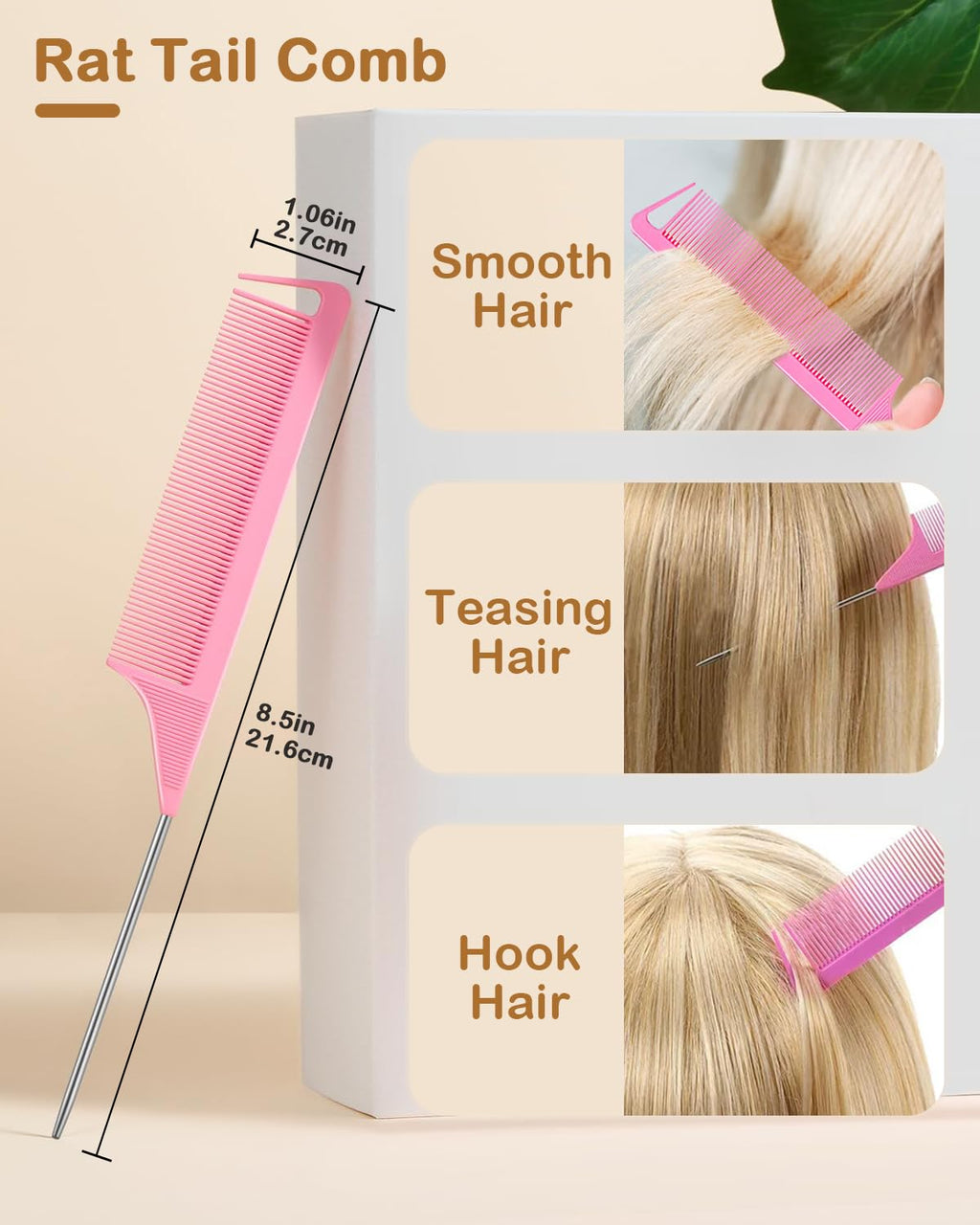 Hair Wax Stick, Hair Ties Set - Frizz Control, Smooth Flyaways, French Braid - 500 Clear Elastics & 500 Colorful Rubber Bands - Styling Accessories for Girls, Kids Daily Hairstyle DIY